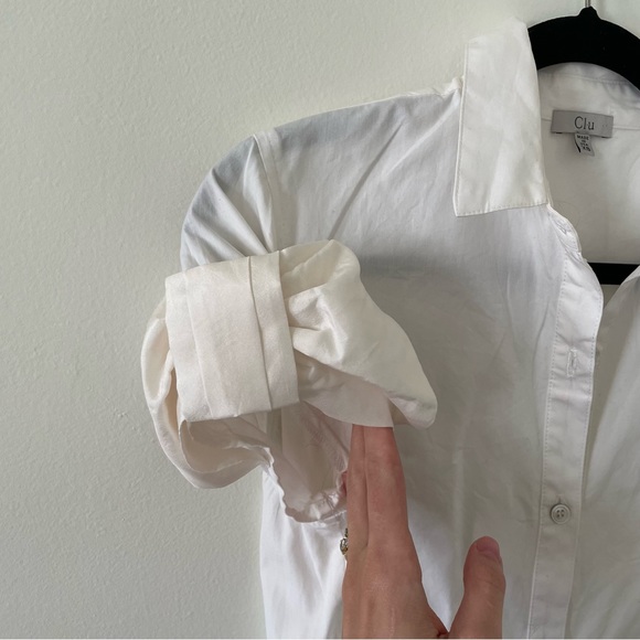 Clu shirtdress White collared Dress - Picture 2 of 6